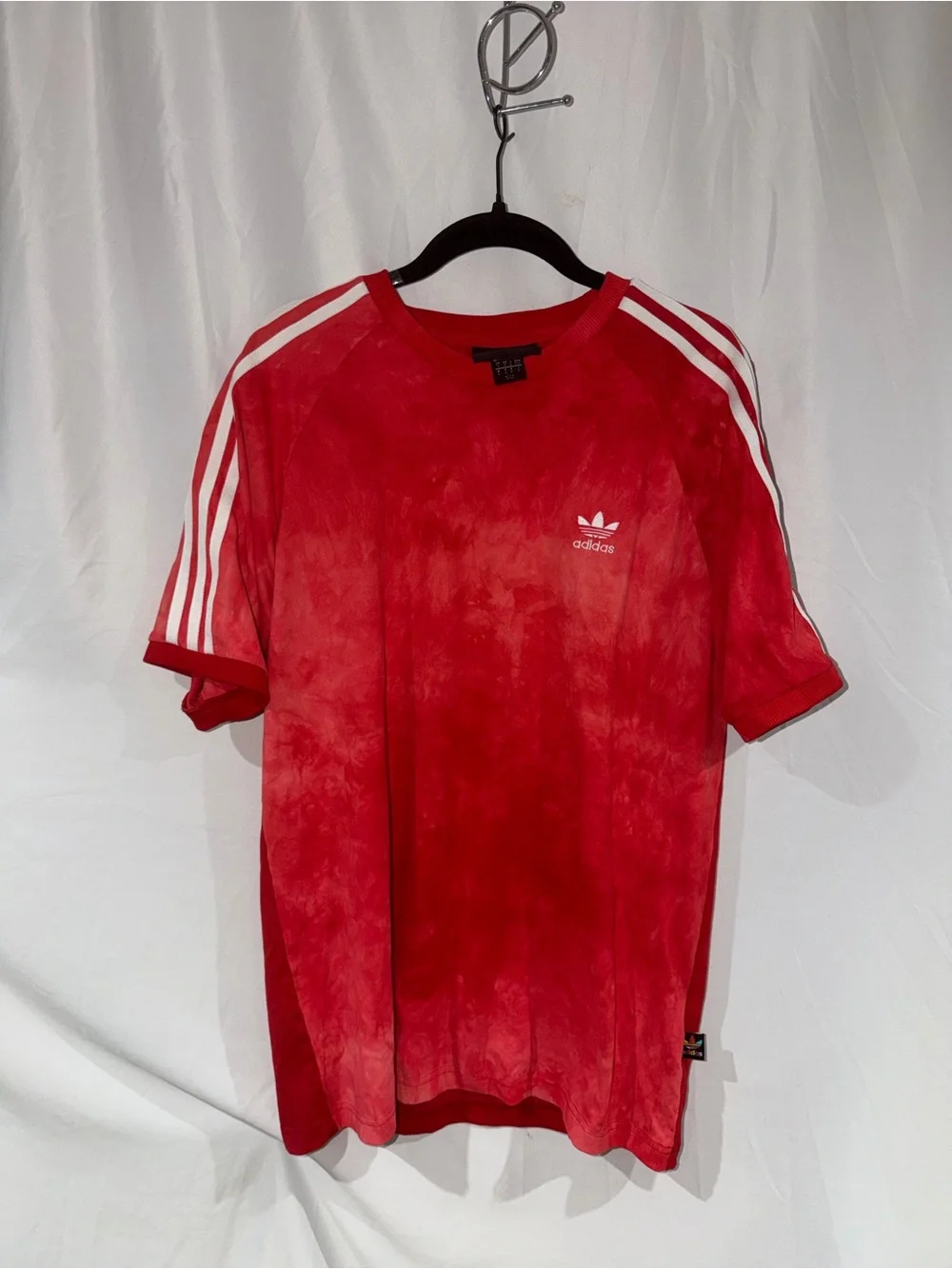 Adidas Pharrell Williams Hu Holi T-shirt Pull Over Short Sleeve 3 Stripes Top M